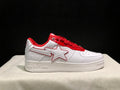BAPE Low-Top Sneakers - White/Red