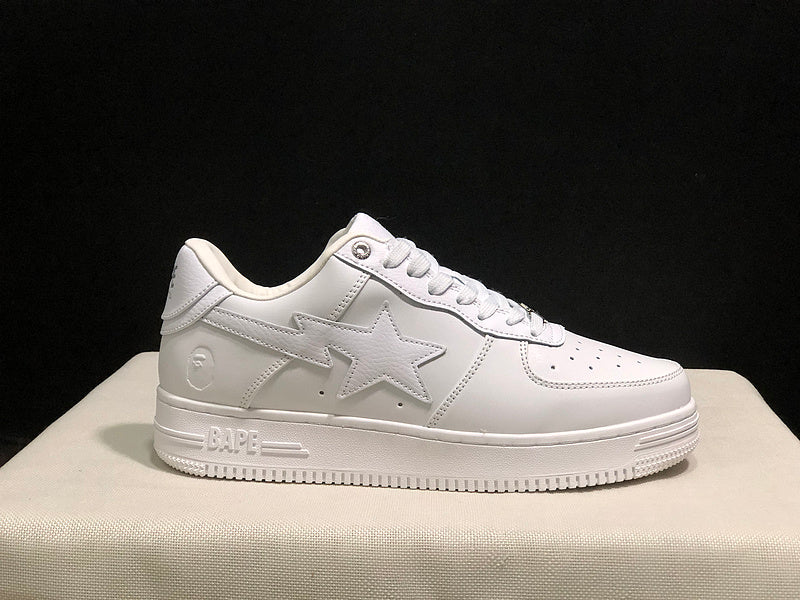 BAPE Low-Top Sneakers - All White