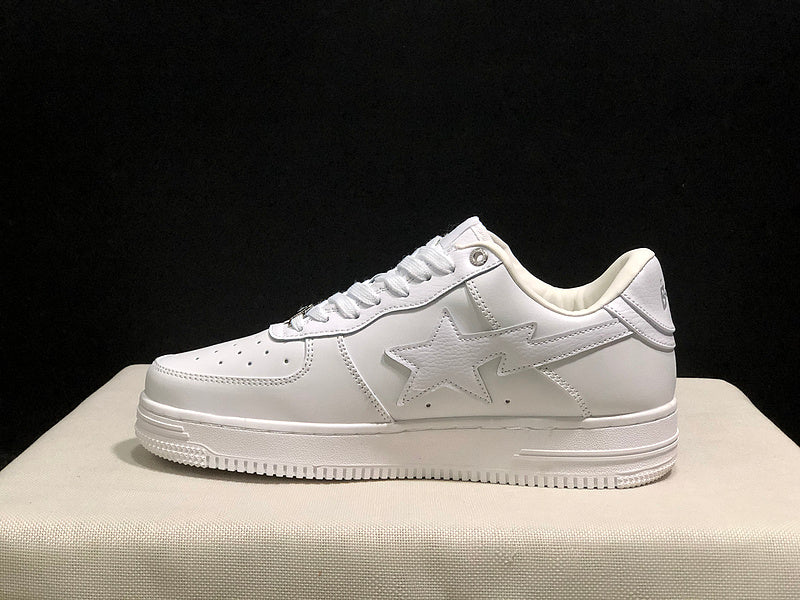 BAPE Low-Top Sneakers - All White