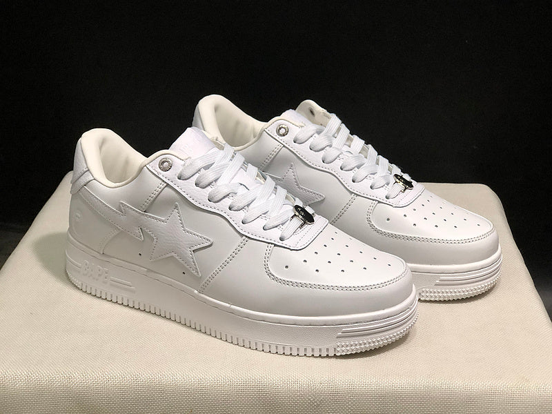 BAPE Low-Top Sneakers - All White
