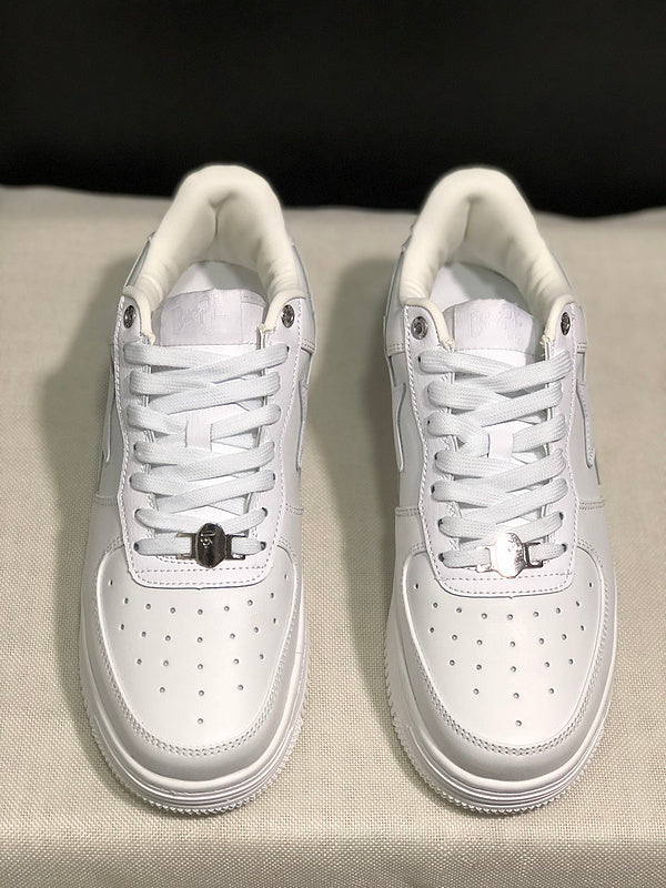 BAPE Low-Top Sneakers - All White