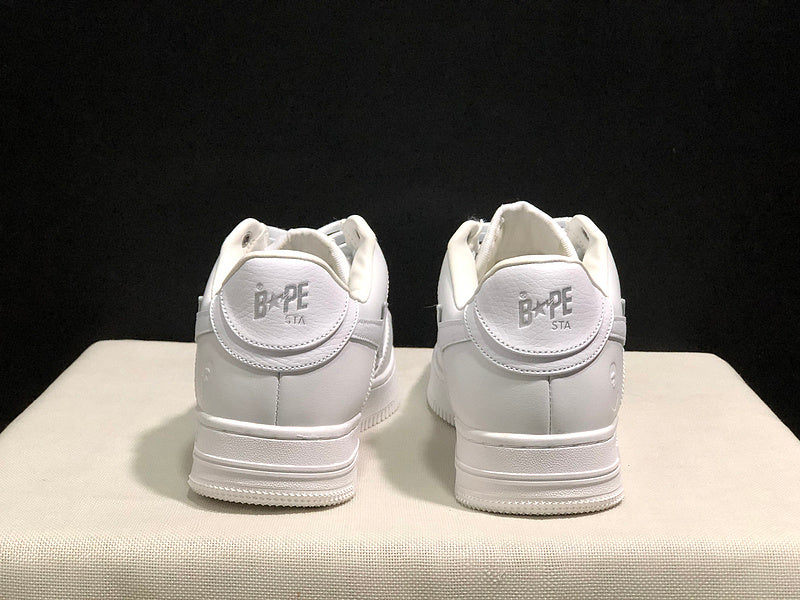BAPE Low-Top Sneakers - All White