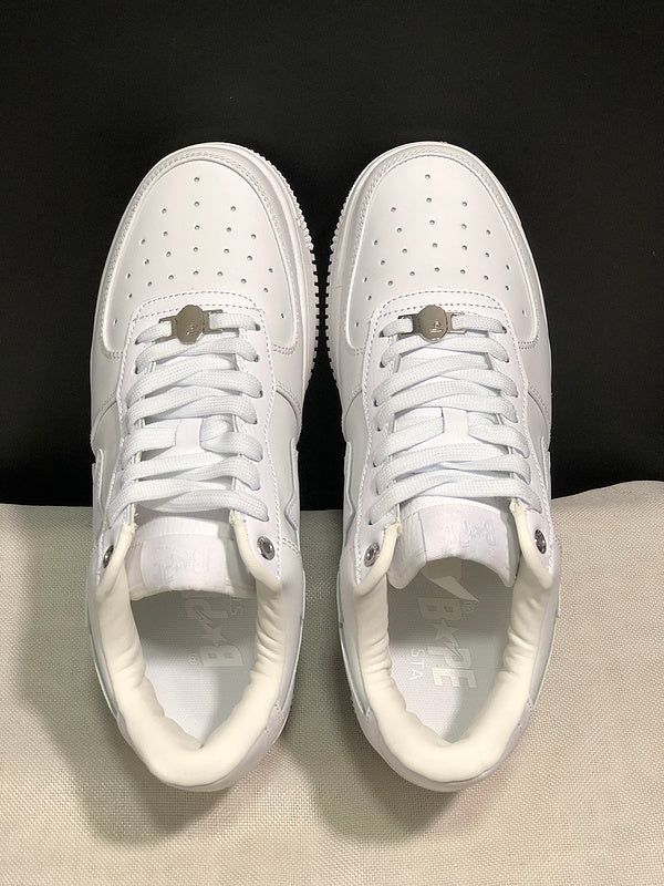 BAPE Low-Top Sneakers - All White