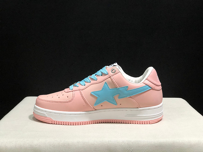 BAPE Low-Top Sneakers - Pink/Light Blue