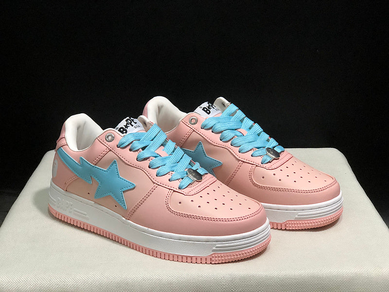 BAPE Low-Top Sneakers - Pink/Light Blue