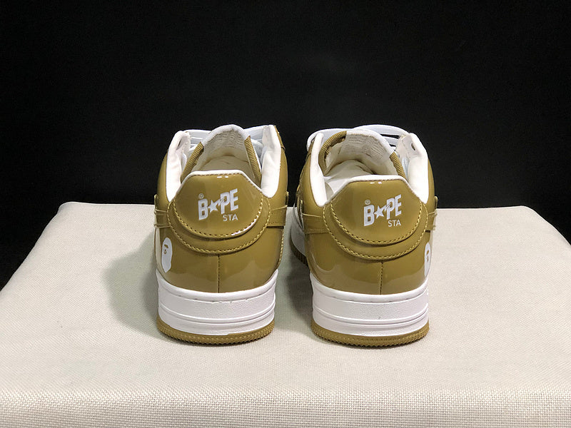 BAPE Low-Top Sneakers - Olive/White