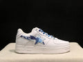 BAPE Low-Top Sneakers - White/Blue Camo