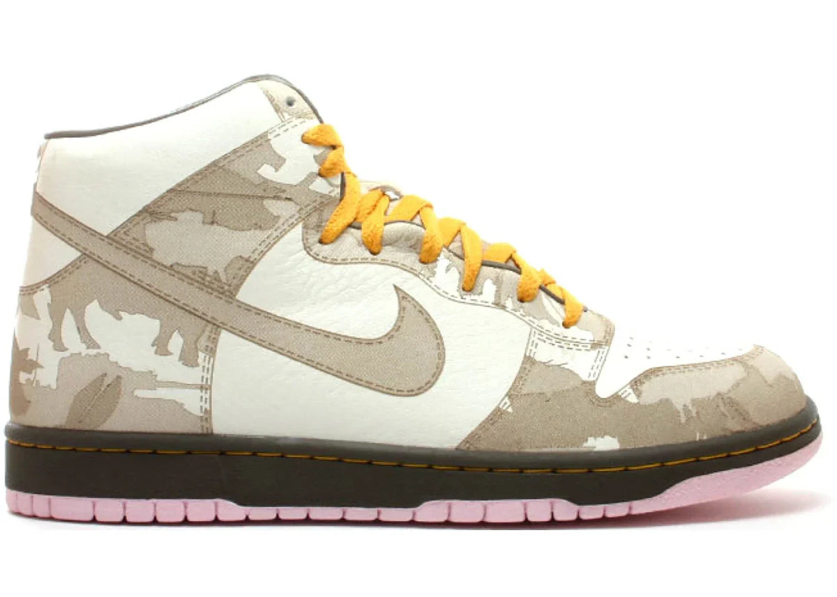 Nike Dunk High 1 Piece White Khaki Pink Ice