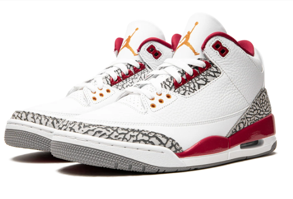 Air Jordan 3 Retro 'Cardinal' Sneaker (CT8532-126)