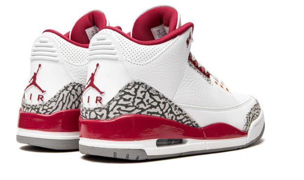 Air Jordan 3 Retro 'Cardinal' Sneaker (CT8532-126)