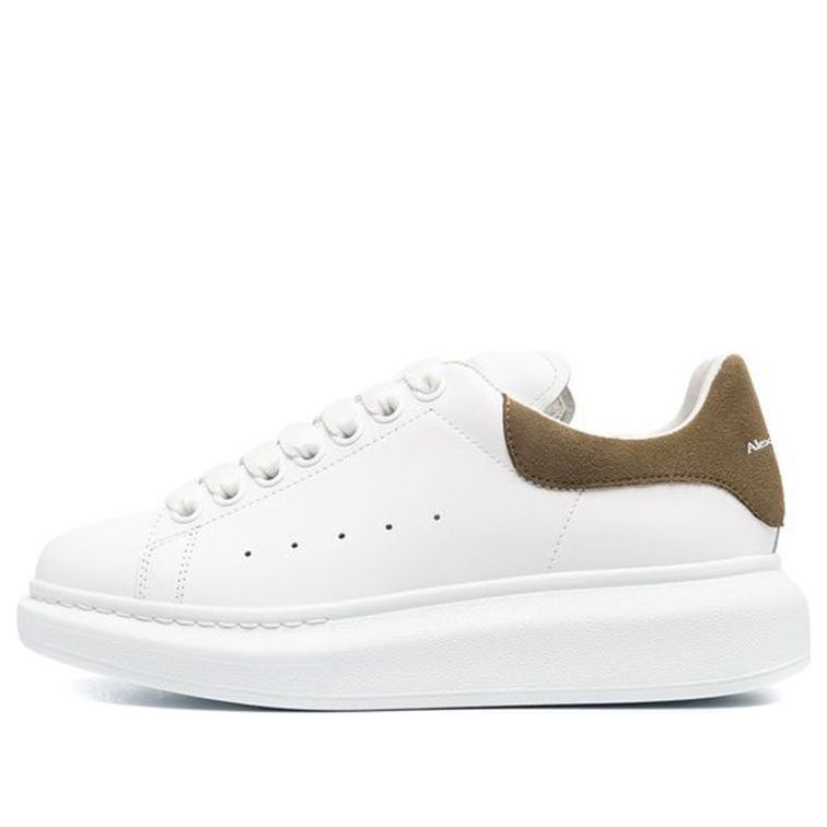 (WMNS) Alexander McQueen Oversized Sneaker 'White Khaki' 553770WHGP79256 #