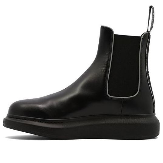 Alexander McQueen Leather Chelsea Boots 'Core Black' 682486WIB511081 #
