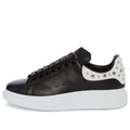 Alexander McQueen Oversized Studded Leather Sneakers 'Black' 485246WHGP51070 #