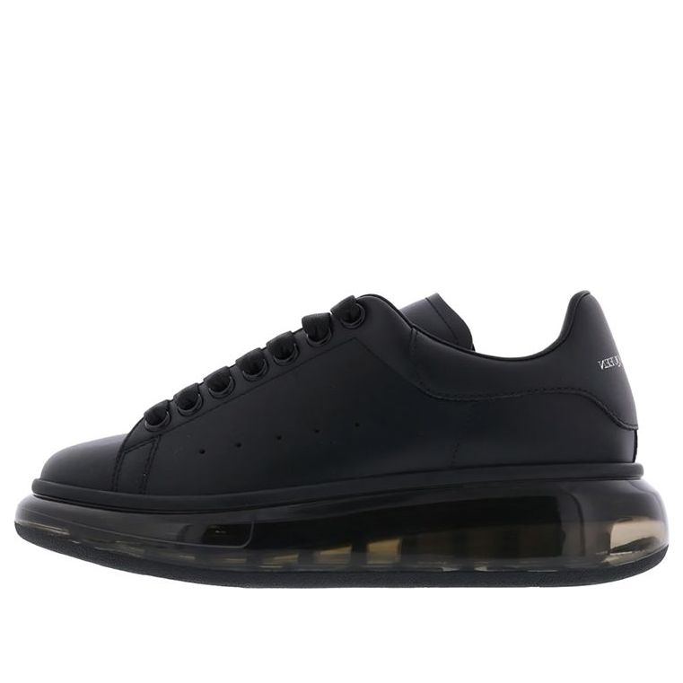 (WMNS) Alexander McQueen Oversized Sneaker 'Clear Sole - Black' 611698WHX981000 #