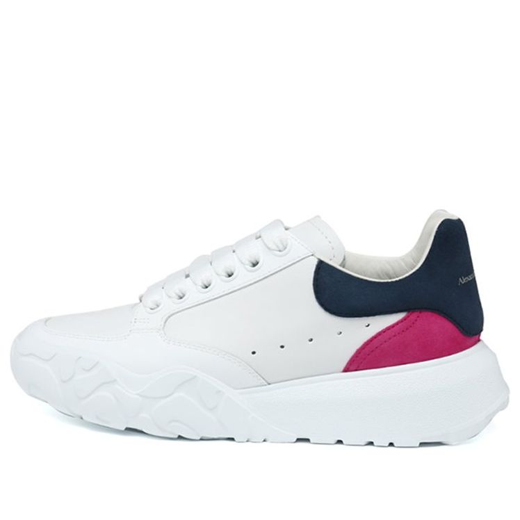(WMNS) Alexander McQueen Court Trainer 'Navy Pink' 633915WHZ9B9717 #