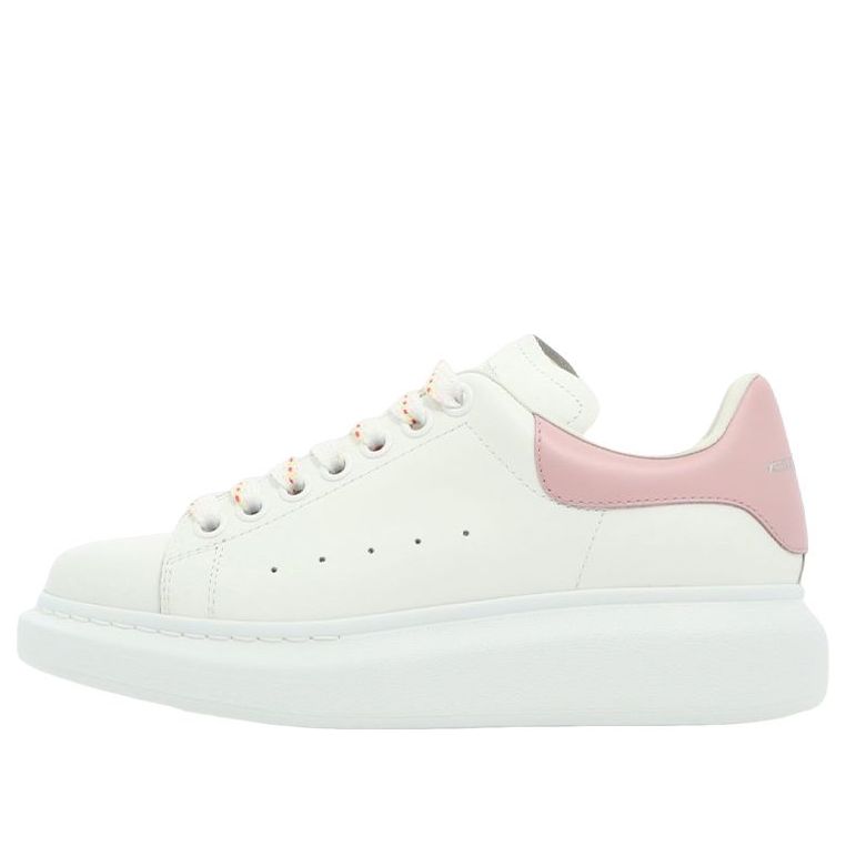 (WMNS) Alexander McQueen Oversized Larry Leather Sneakers 'White Pink' 718139WHGP58937 #