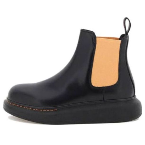 (WMNS) Alexander McQueen Hybrid Chelsea Boots 'Black Corsage' 586398WHX561539 #