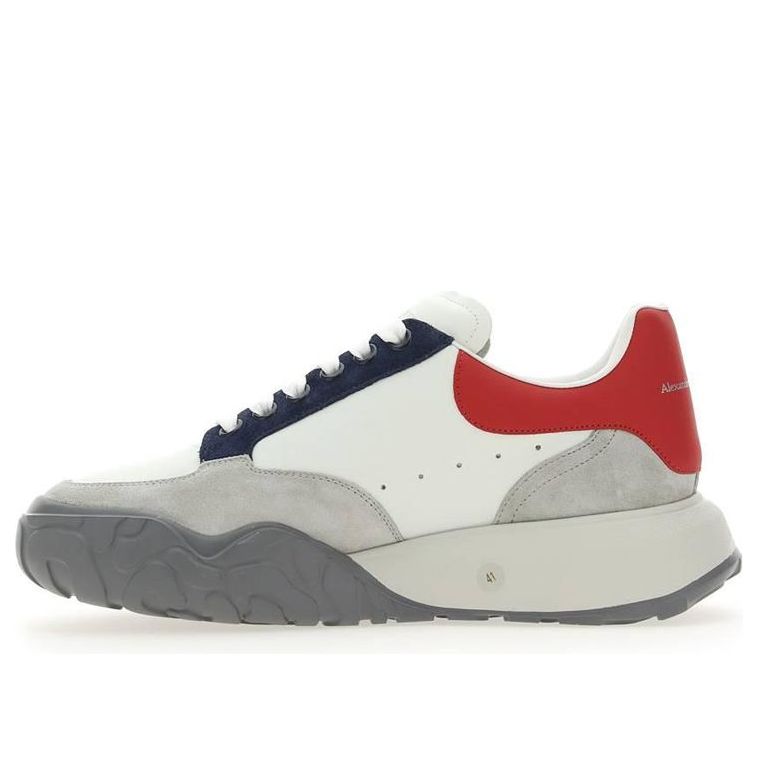 Alexander McQueen Court Trainer 'Grey White Red' 705117WIAAC8990 #