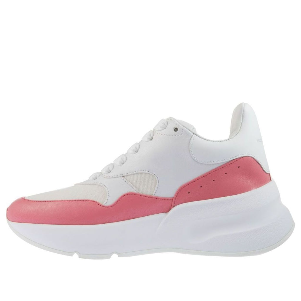 (WMNS) Alexander McQueen Oversized Runner in Nappa Calf Leather 'White Pink' 533710WHT999374 #